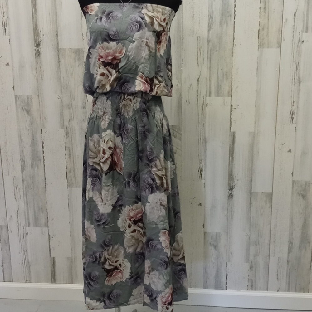 0707 Plum Pretty Rambla Strapless Smoked Dress